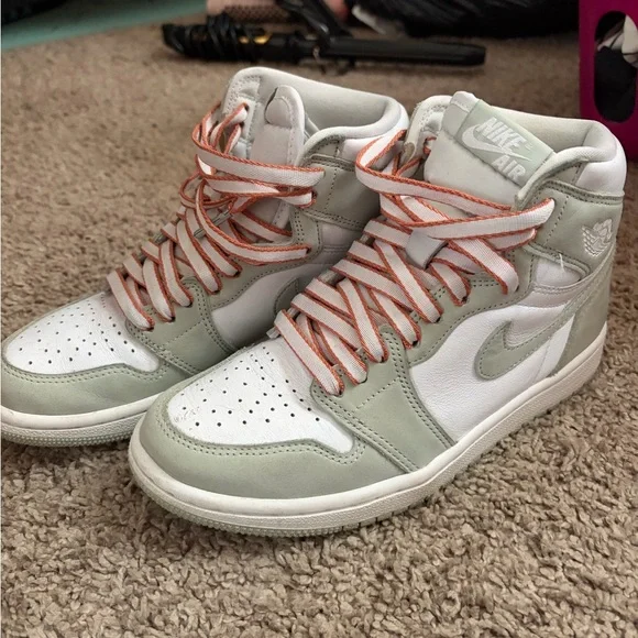 Nike Women's Sneakers - Mint Green and White - Picture 3 of 5